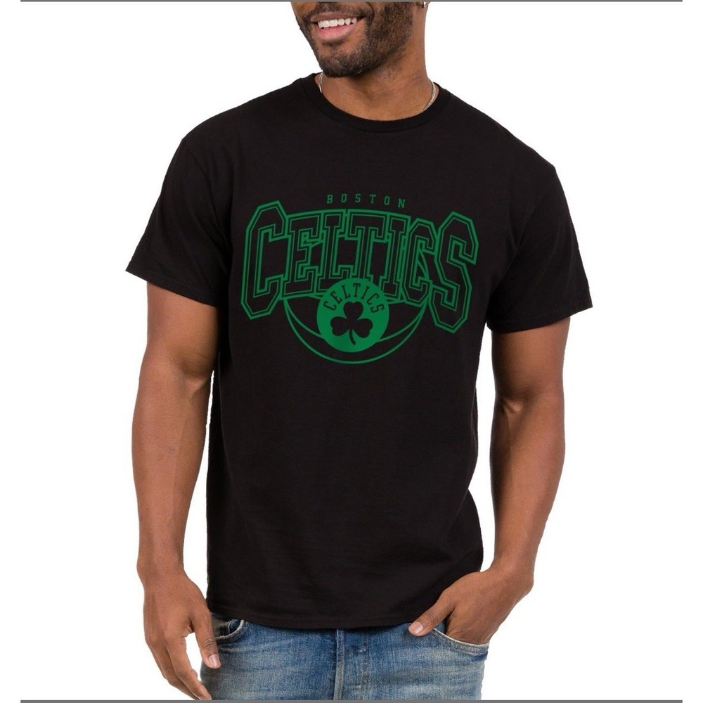 NBA Boston Celtics Officially Licensed Adult Short Sleeve Tee Shirt Black 3XL